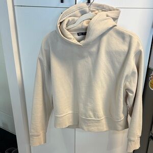 Zara Beige Cowl Neck Sweater